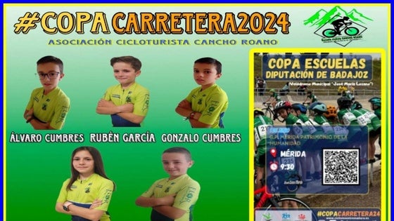 La AC Cancho Roano estará en la Copa Escuela de Carretera