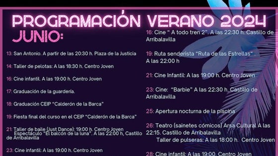 Los ilipenses disfrutarán de un verano repleto de actividades