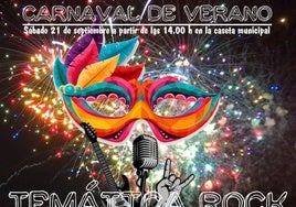 Una fiesta de carnaval rockera depedirá la feria y el verano ilipense