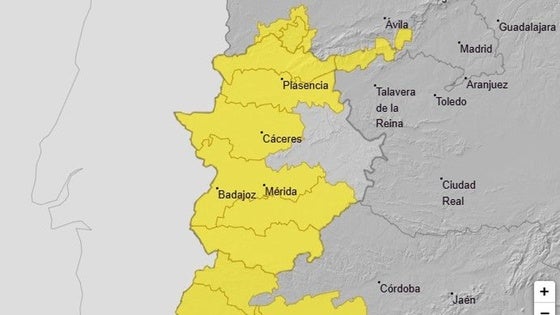 Alerta amarilla por lluvias para el miércoles y el jueves