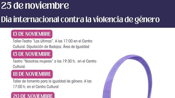 Varios actos conmemorarán el Día Internacional contra la Violencia de Género en Zalamea