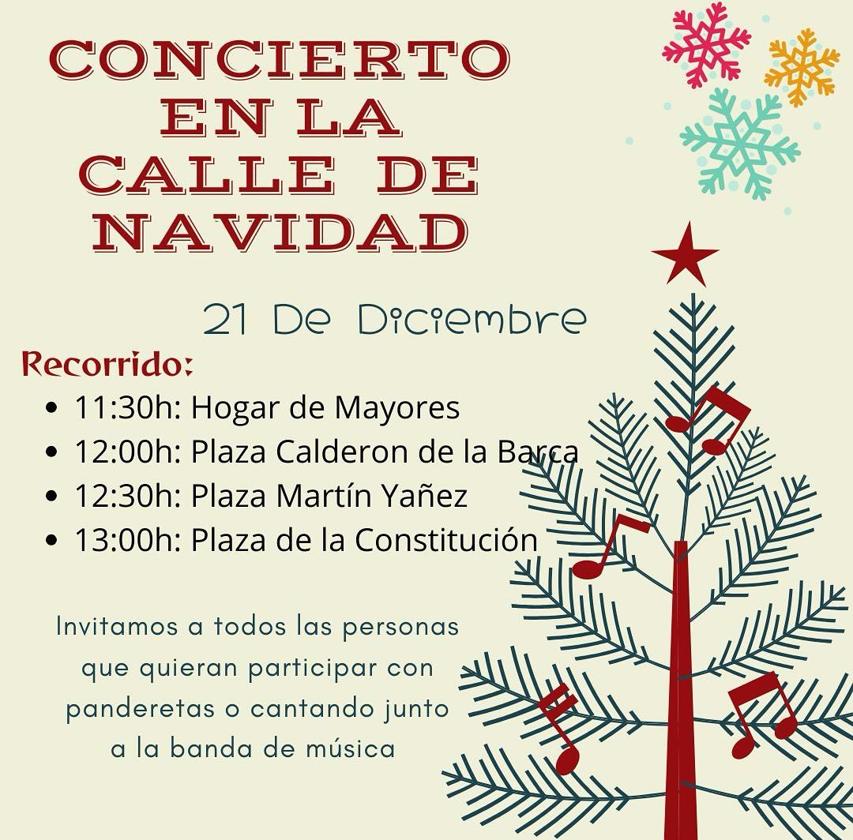 La Banda de Música de Zalamea lleva la música a la calle en Navidad