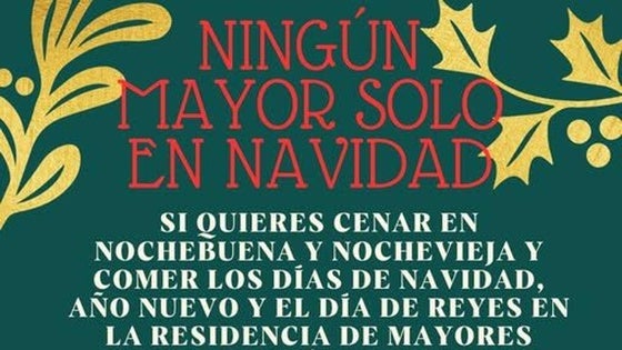 Vuelve 'Ningún mayor solo en Navidad'