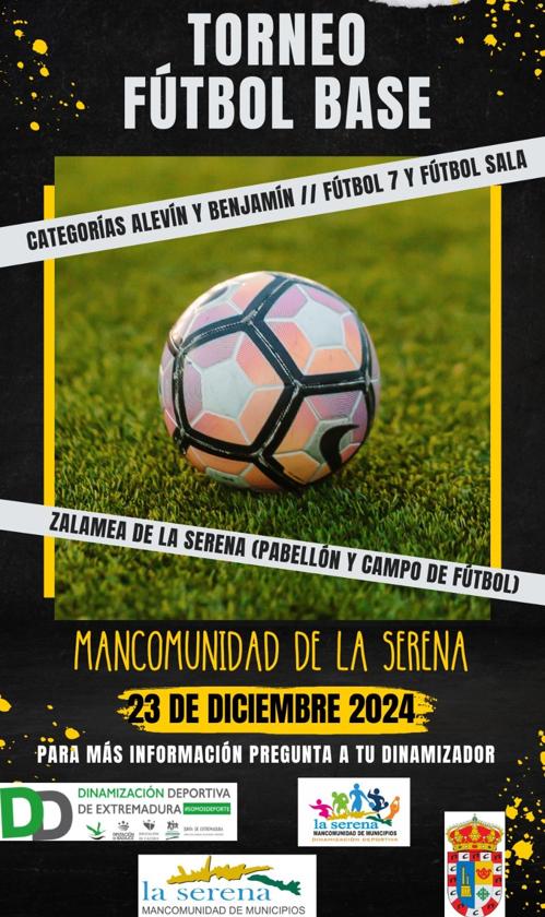 El Torneo de Fútbol Base de la Mancomunidad se celebrará en Zalamea de la Serena