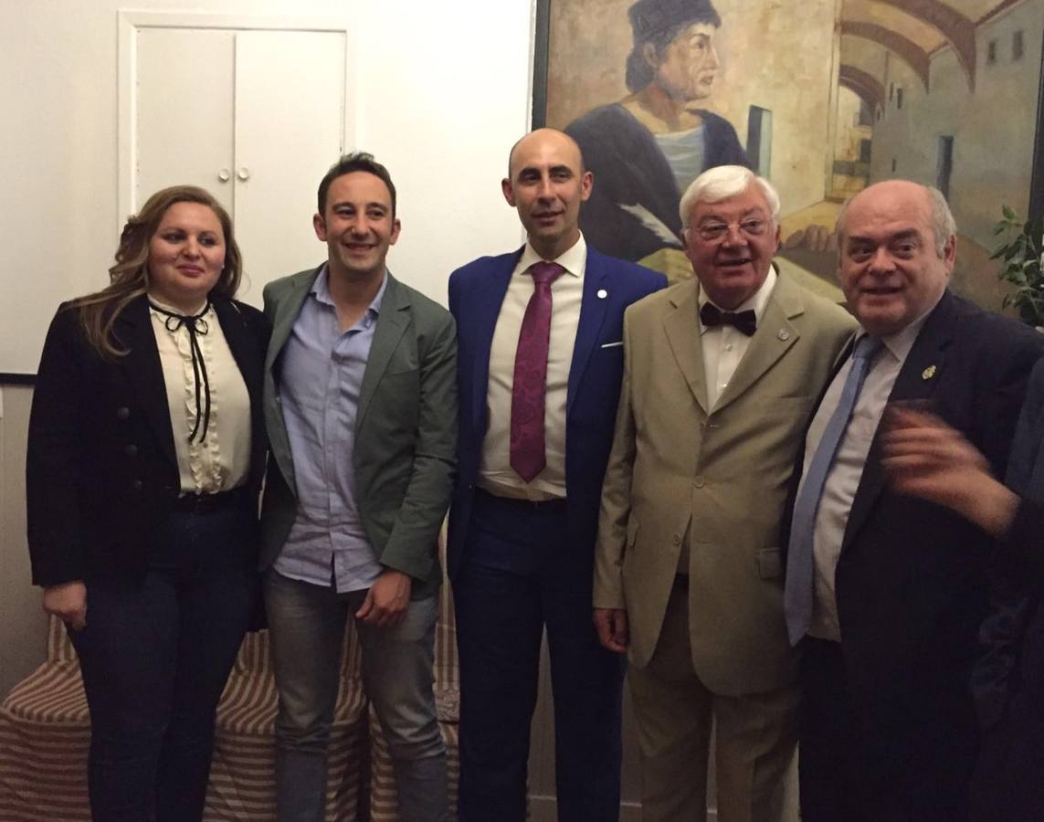 Parte del ejecutivo ilipense en la presentación del pasado 1 de abril en Lebrija de la Fundación Antonio de Nebrija 