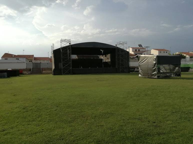 El escenario listo para la tercera edición del festival 