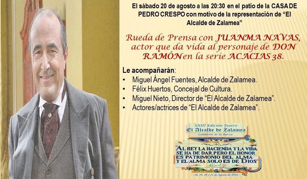 Cartel de presentación del actor. CEDIDA