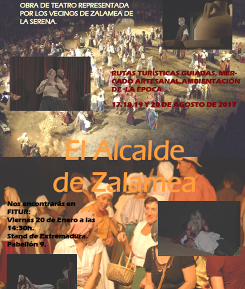 Cartel de presentación de la obra en Fitur 