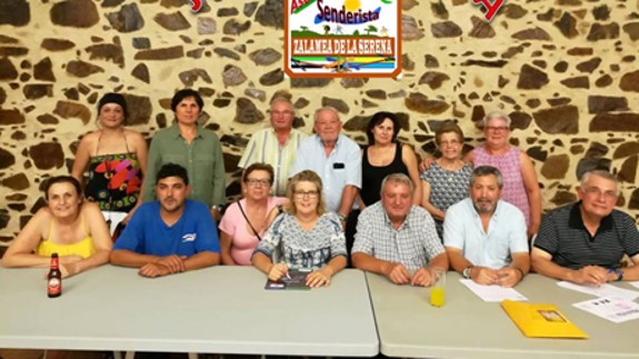 La nueva junta directiva de la asociación 