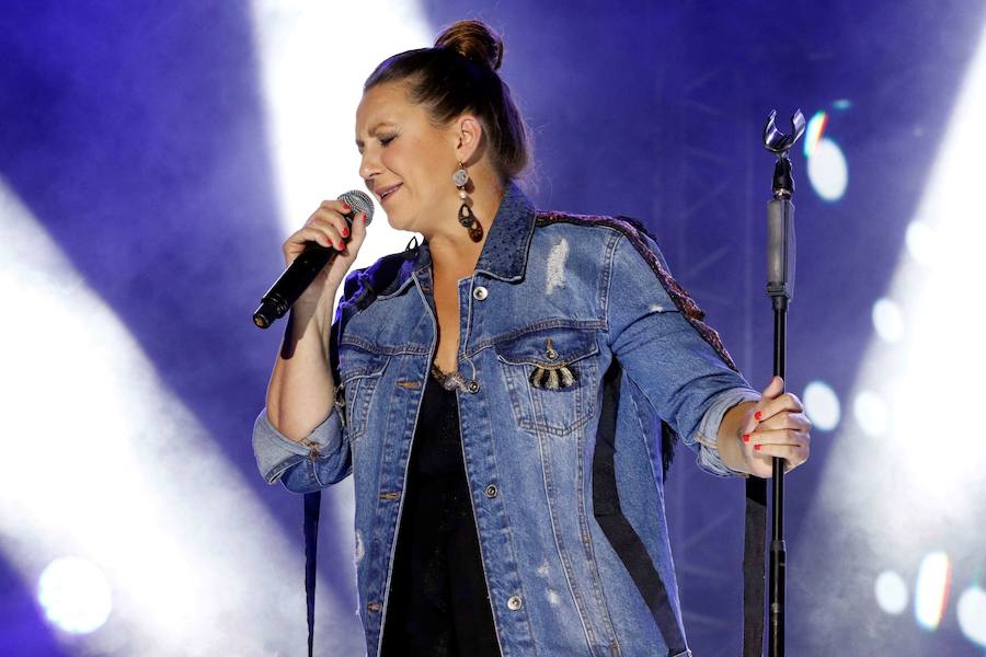 Niña Pastori, durante su concierto en la Feria de Almería el pasado verano.