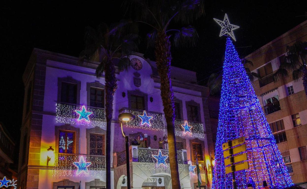 Adra se viste de luz por Navidad