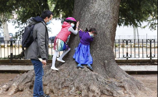 ¿Pueden pasear padres, madres e hijos juntos en la fase 1?