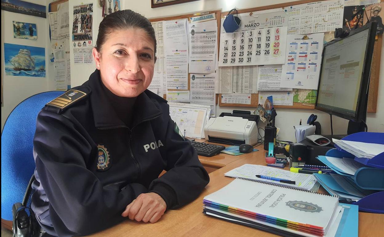 María Trinidad Pérez, inspectora jefe Policía Local de Adra. 