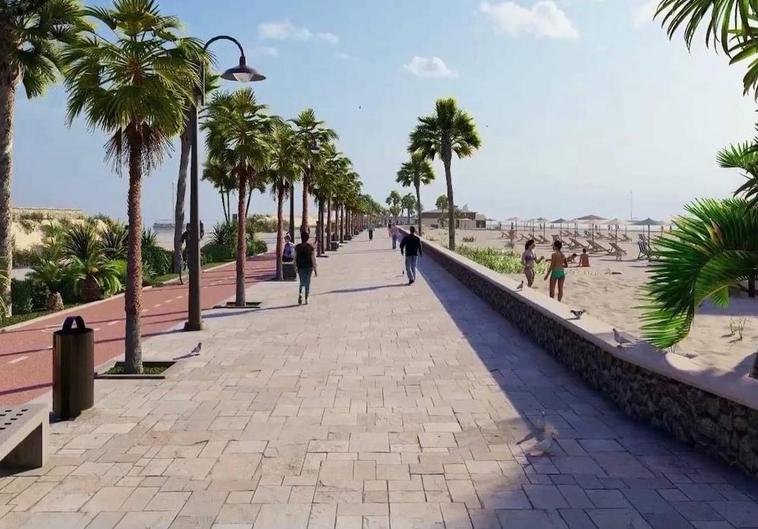 Manuel Cortés propone potenciar la costa de Adra ampliando el paseo marítimo de Poniente