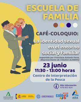 Colega imparte una charla sobre identidad sexual