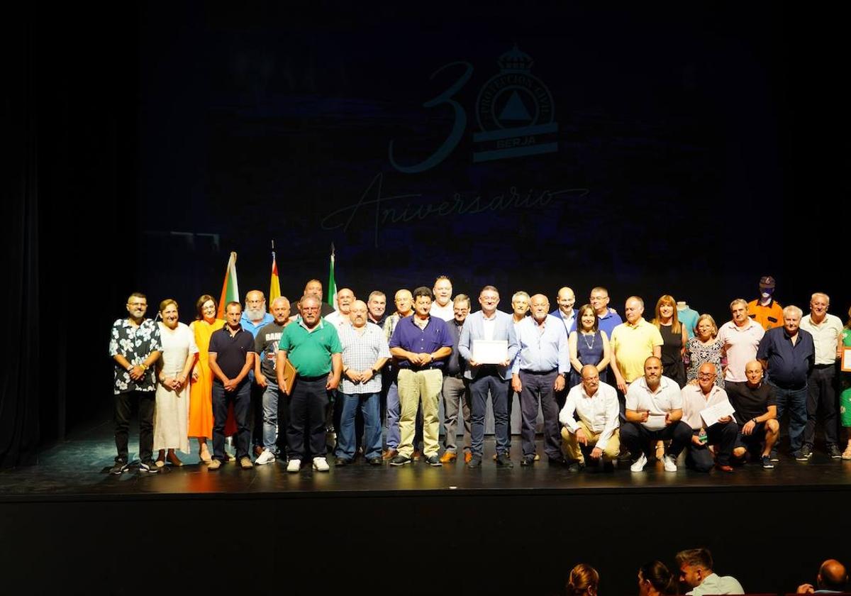 Homenaje a los primeros voluntarios de Protección Civil