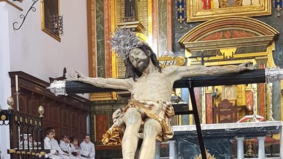 El Cristo de la Expiración, pregonero de las fiestas