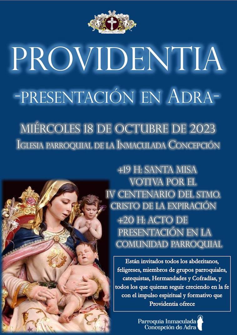 Providentia se presenta el miércoles en la parroquia