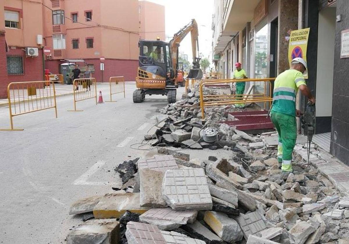 Camino del Ingenio, en obras