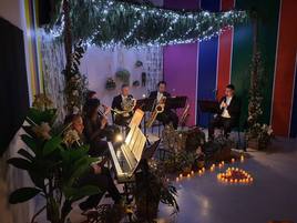 Concierto ofrecido por la escuela de música de Adra con motivo del Día de San Valentín.