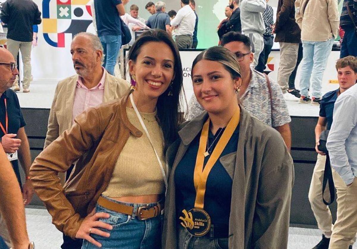 Una alumna de Estética del IES Abdera, Medalla de Oro en AndalucíaSkills