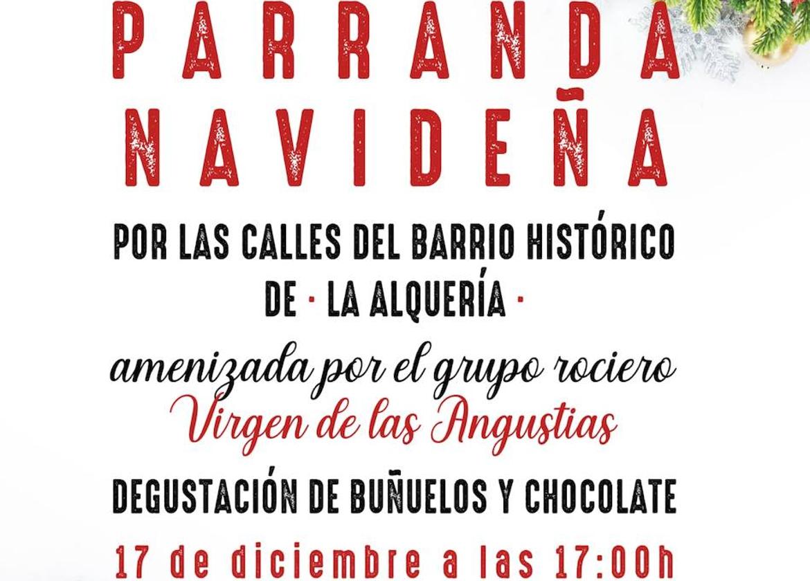 La Alquería se va de 'parranda' por Navidad