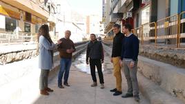 Avanzan «a buen ritmo» las obras en Rambla de las Cruces