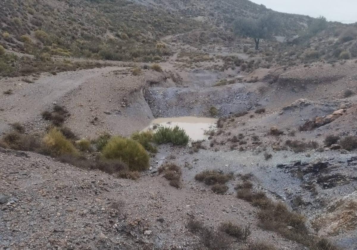 Dalías crea depósitos naturales para garantizar el agua a la fauna en la sierra