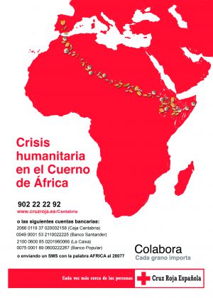 Cruz Roja conciencia a los abderitanos con una campaña de sensibilización sobre el 'Cuerno de África'
