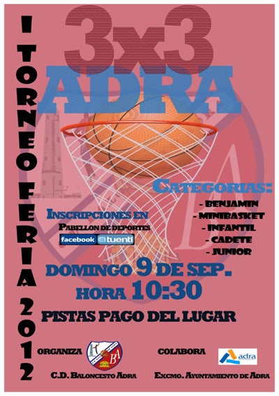 Torneo de baloncesto en la feria de Adra