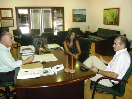 El alcalde de Adra recibe al nuevo notario de la ciudad de Adra, Rafael Cantos Molina