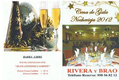 Tu fiesta de Navidad en hotel restaurante Rivera y Brao