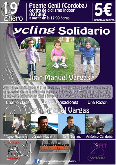 Ciclismo benéfico a favor del niño de Adra Juan Manuel