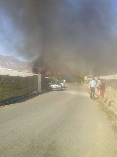 El último incendio en Adra quema 1,5 hectáreas de terreno protegido en la Albufera