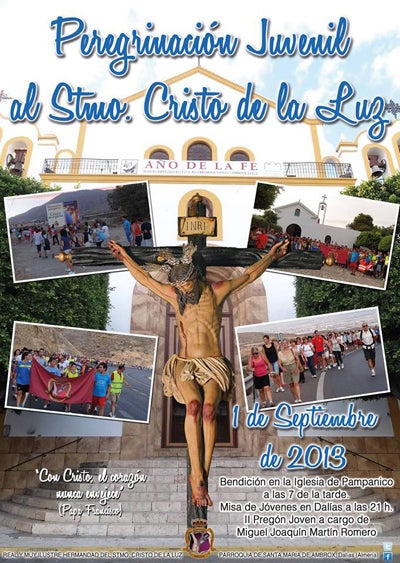 Cientos de jóvenes participarán hoy en la peregrinación juvenil del Cristo de la Luz de Dalías