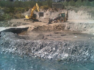 Comienzan las obras para la construcción de un nuevo puente sobre el Río Grande, en Berja