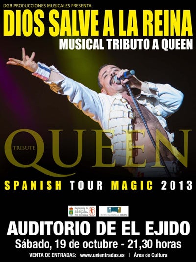 El musical tributo a Queen ‘Dios Salve a la Reina’ llega al Auditorio de El Ejido con el cartel de no hay entradas