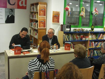 El escritor virgitano Matías Fernández Salmerón en el pueblo natal de García Lorca