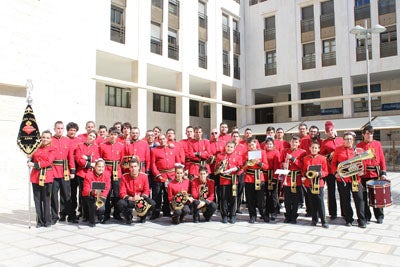 La banda Sagrado corazón de Adra participa en el Certamen de bandas celebrado en El Ejido