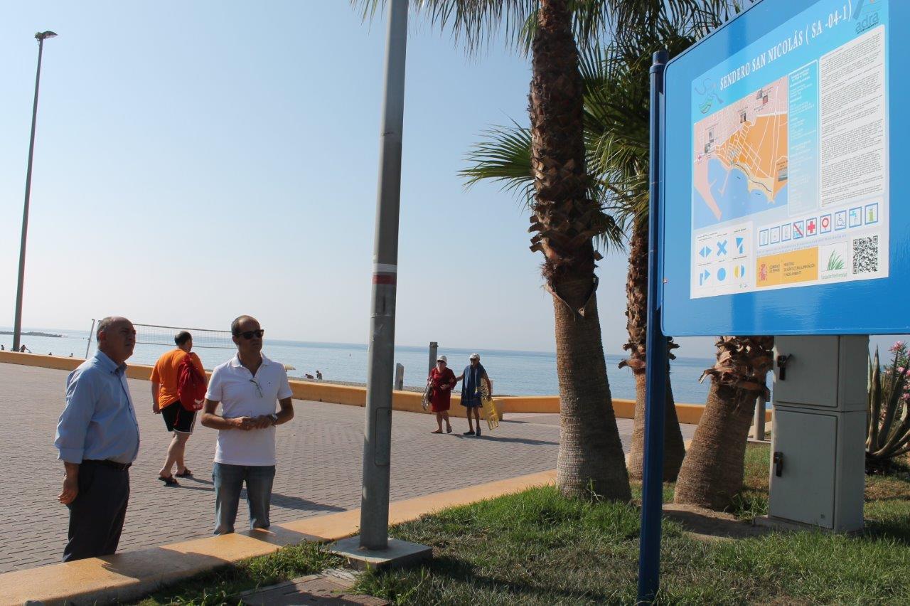 Concluye la señalización del único ‘sendero azul’ de la provincia de Almería