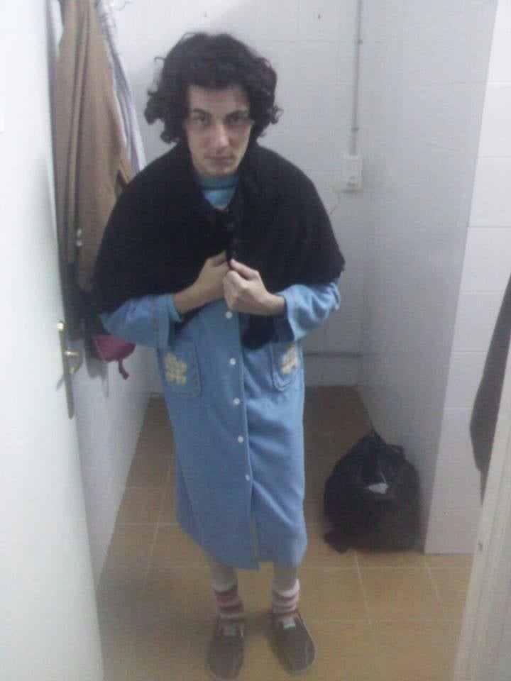 El humorista Juan José Sánchez, en Almócita