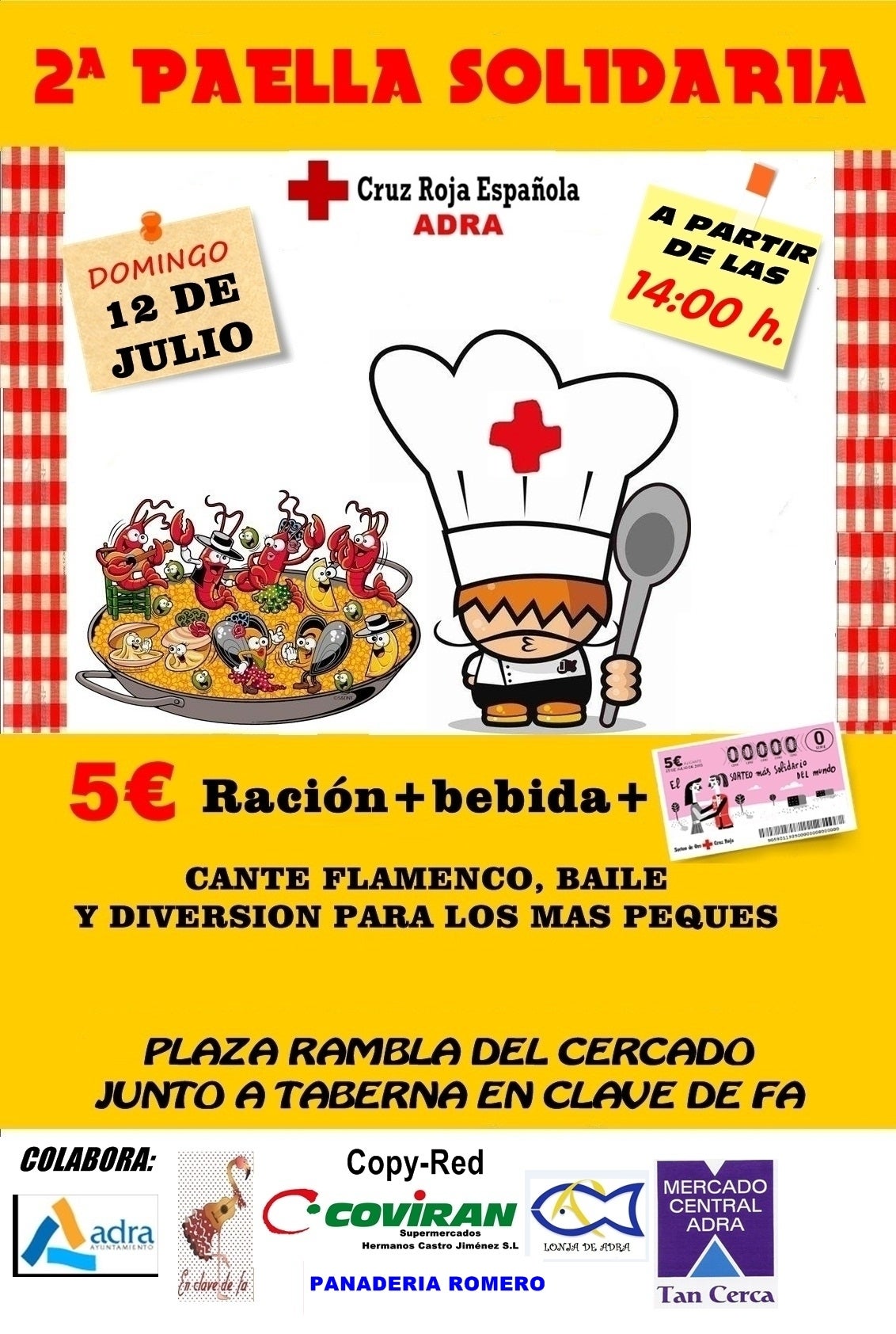 Cruz Roja cocina su segunda 'paella solidaria'