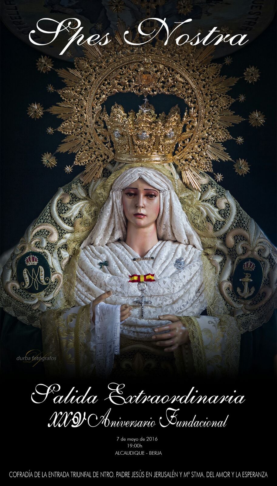 La Virgen del Amor y la Esperanza saldrá en procesión para celebrar su aniversario