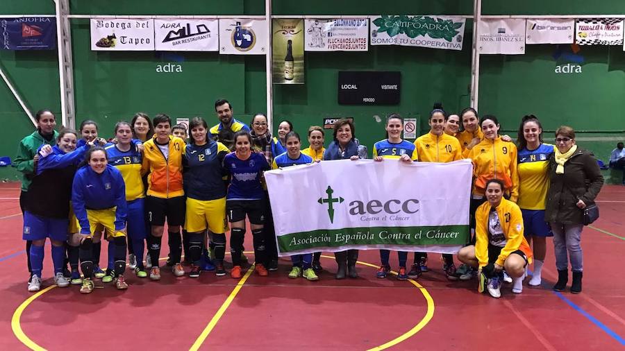 el fútbol sala, al lado de la lucha contra el cáncer