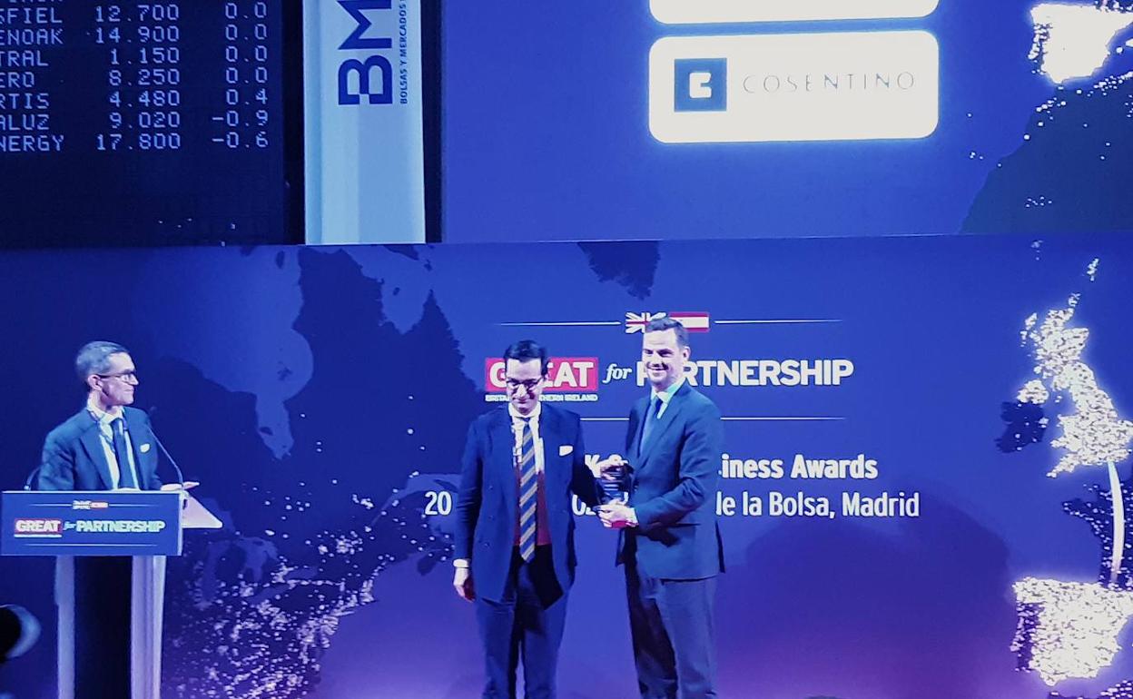 La Embajada Británica en España premia a Cosentino por su crecimiento en Reino Unido