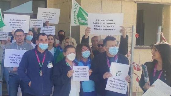 Sindicatos denuncian los peligros de la reforma del centro de salud de Albox