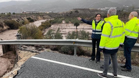 La reparación de la carretera de Serón destrozada por la DANA alcanza el 46%