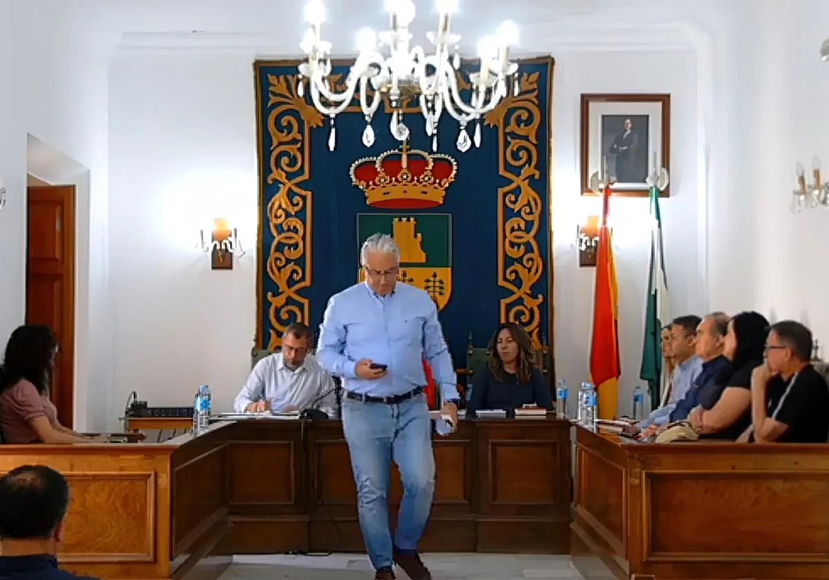 Imagen del pleno en el que se expulsó al portavoz del PP.