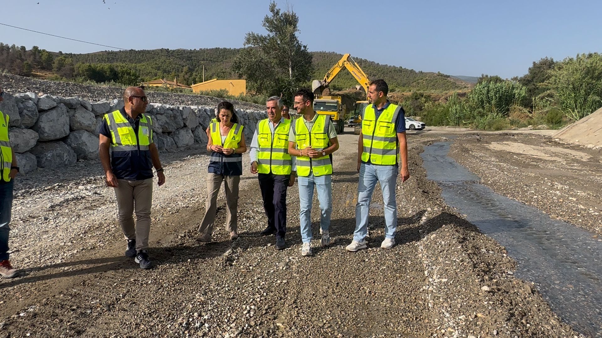 Visita a la zona en obras.