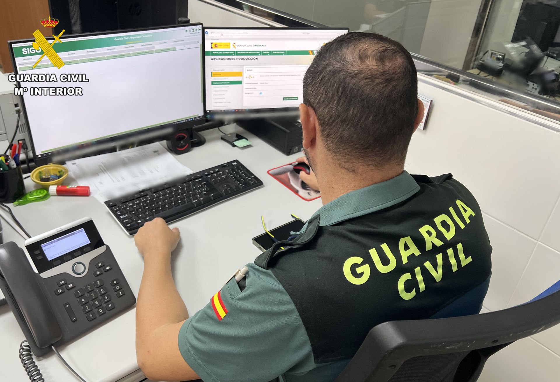 Un agente de Guardia Civil.